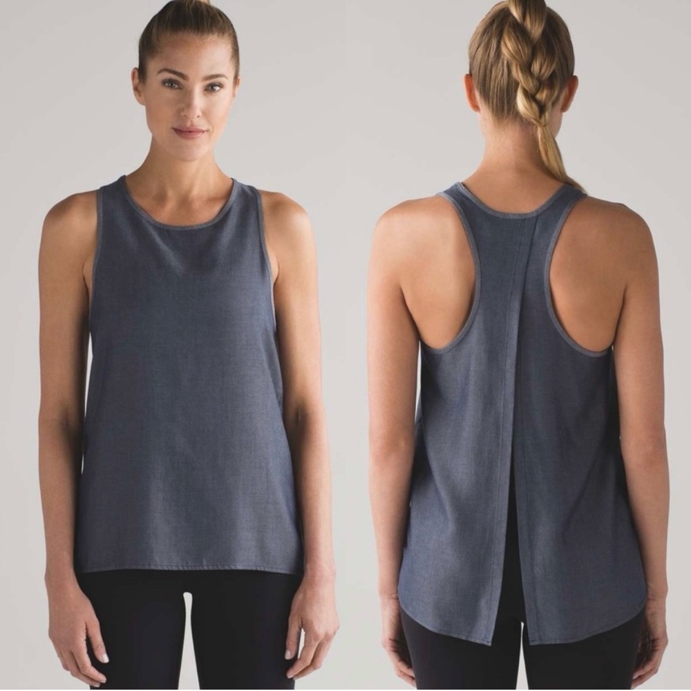 Lululemon All Tied Up Tank Tencel Deep Navy/Chambray